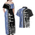 Fiji Queen Victoria School Couples Matching Off Shoulder Maxi Dress and Hawaiian Shirt Tapa and Polynesian Tribal Pattern Half Style LT03 - Polynesian Pride