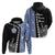 Fiji Queen Victoria School Hoodie Tapa and Polynesian Tribal Pattern Half Style LT03 - Polynesian Pride