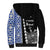 Fiji Queen Victoria School Sherpa Hoodie Tapa and Polynesian Tribal Pattern Half Style LT03 - Polynesian Pride