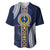 Fiji Ratu Kadavulevu School Baseball Jersey Tapa and Polynesian Tribal Pattern LT03 Blue - Polynesian Pride