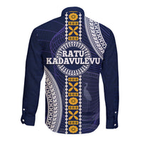 Fiji Ratu Kadavulevu School Long Sleeve Button Shirt Tapa and Polynesian Tribal Pattern LT03 - Polynesian Pride