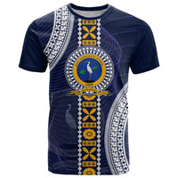Fiji Ratu Kadavulevu School T Shirt Tapa and Polynesian Tribal Pattern LT03 Blue - Polynesian Pride