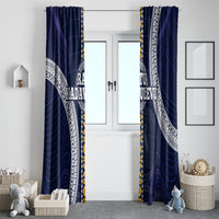 Fiji Ratu Kadavulevu School Window Curtain Tapa and Polynesian Tribal Pattern LT03 - Polynesian Pride