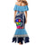 Fiji Lelean Memorial School Mermaid Dress Tapa and Polynesian Tribal Pattern LT03 - Polynesian Pride