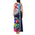 Fiji Lelean Memorial School Tank Maxi Dress Tapa and Polynesian Tribal Pattern LT03 - Polynesian Pride