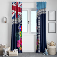 Fiji Lelean Memorial School Window Curtain Tapa and Polynesian Tribal Pattern LT03 - Polynesian Pride