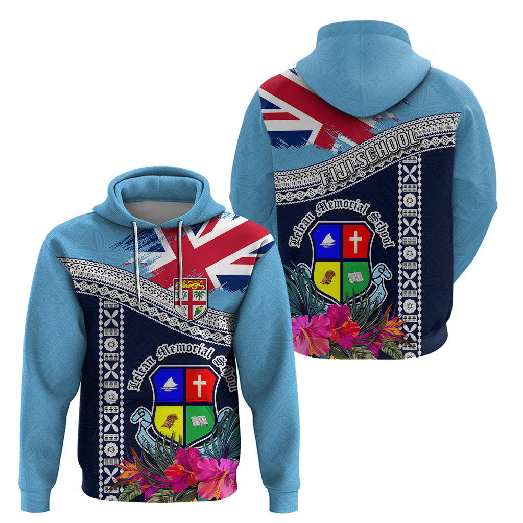 Fiji Lelean Memorial School Zip Hoodie Tapa and Polynesian Tribal Pattern LT03 - Polynesian Pride