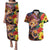 Hawaiian Sea Animals Love Couple Couples Matching Puletasi and Hawaiian Shirt Aloha Sunset Symphony
