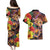 Hawaiian Sea Animals Love Couple Couples Matching Puletasi and Hawaiian Shirt Aloha Sunset Symphony
