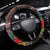 Hawaiian Sea Animals Love Couple Steering Wheel Cover Aloha Sunset Symphony