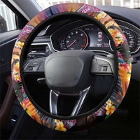 Hawaiian Sea Animals Love Couple Steering Wheel Cover Aloha Sunset Symphony LT03 - Polynesian Pride