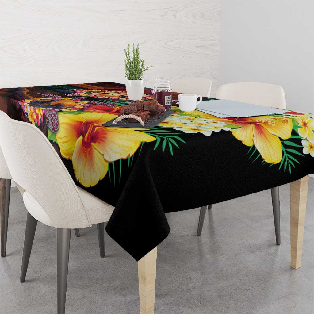 Hawaiian Sea Animals Love Couple Tablecloth Aloha Sunset Symphony LT03 - Polynesian Pride