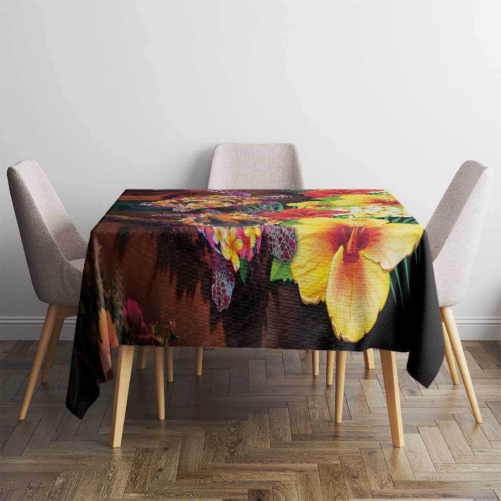 Hawaiian Sea Animals Love Couple Tablecloth Aloha Sunset Symphony LT03 - Polynesian Pride