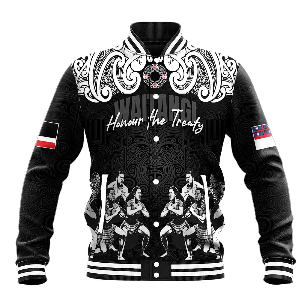 Aotearoa Waitangi Day - Toitu Te Tiriti Baseball Jacket New Zealand Honour the Treaty