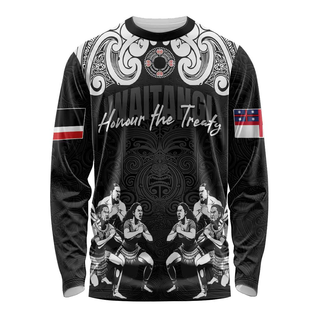 Aotearoa Waitangi Day - Toitu Te Tiriti Long Sleeve Shirt New Zealand Honour the Treaty