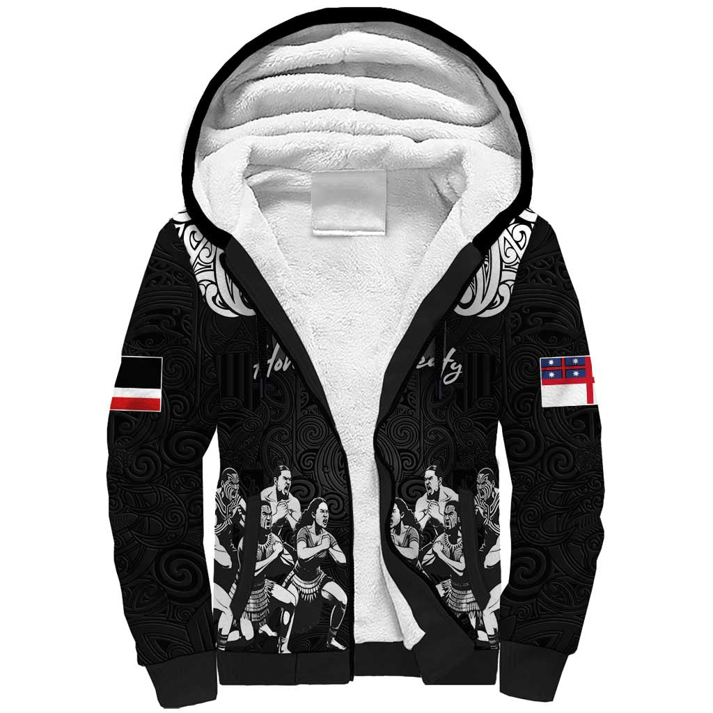 Aotearoa Waitangi Day - Toitu Te Tiriti Sherpa Hoodie New Zealand Honour the Treaty