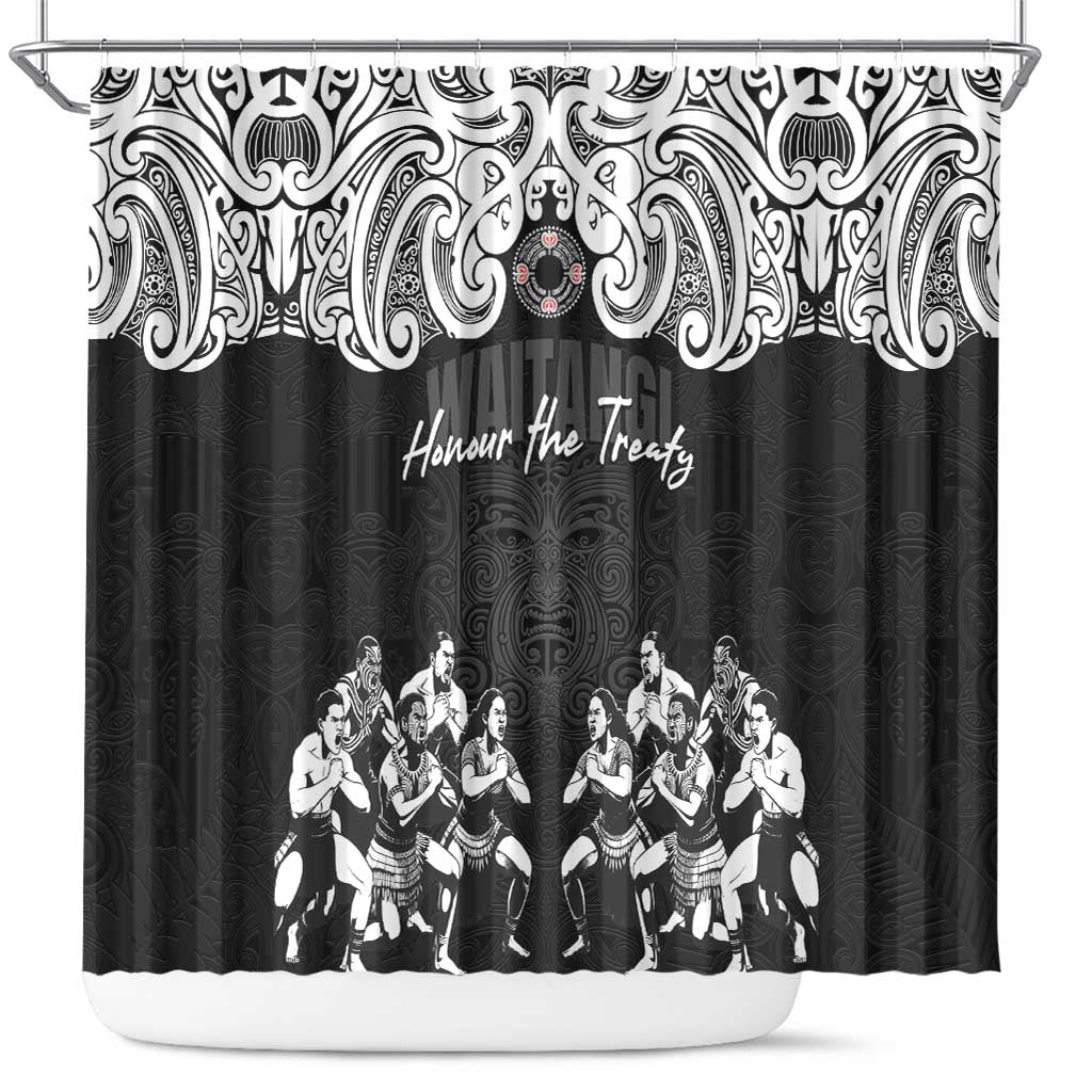 Aotearoa Waitangi Day - Toitu Te Tiriti Shower Curtain New Zealand Honour the Treaty