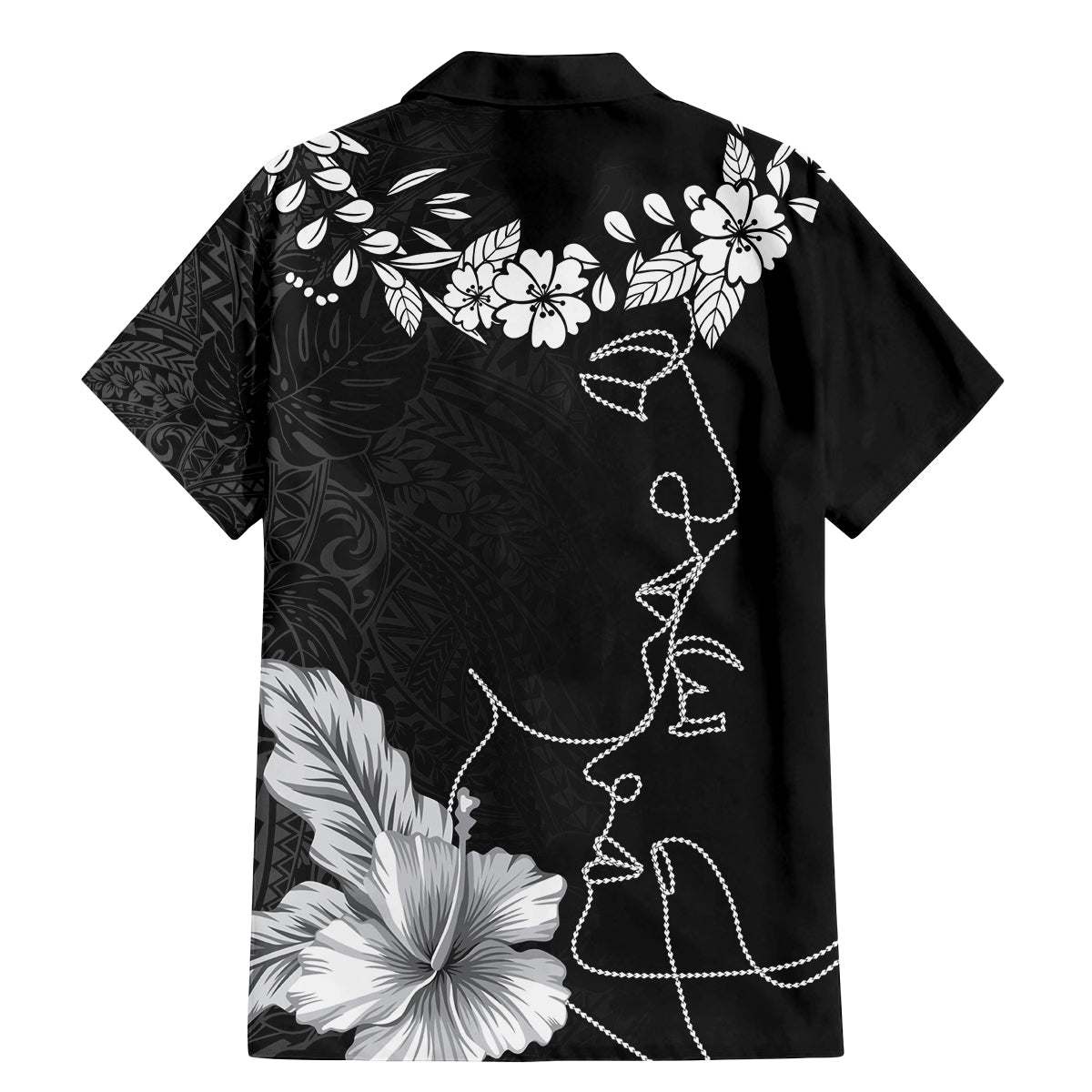 Hawaii Valentine Day Family Matching Mermaid Dress and Hawaiian Shirt Polynesian Line Art Love Couple Hibiscus Tribal Pattern LT03 - Polynesian Pride