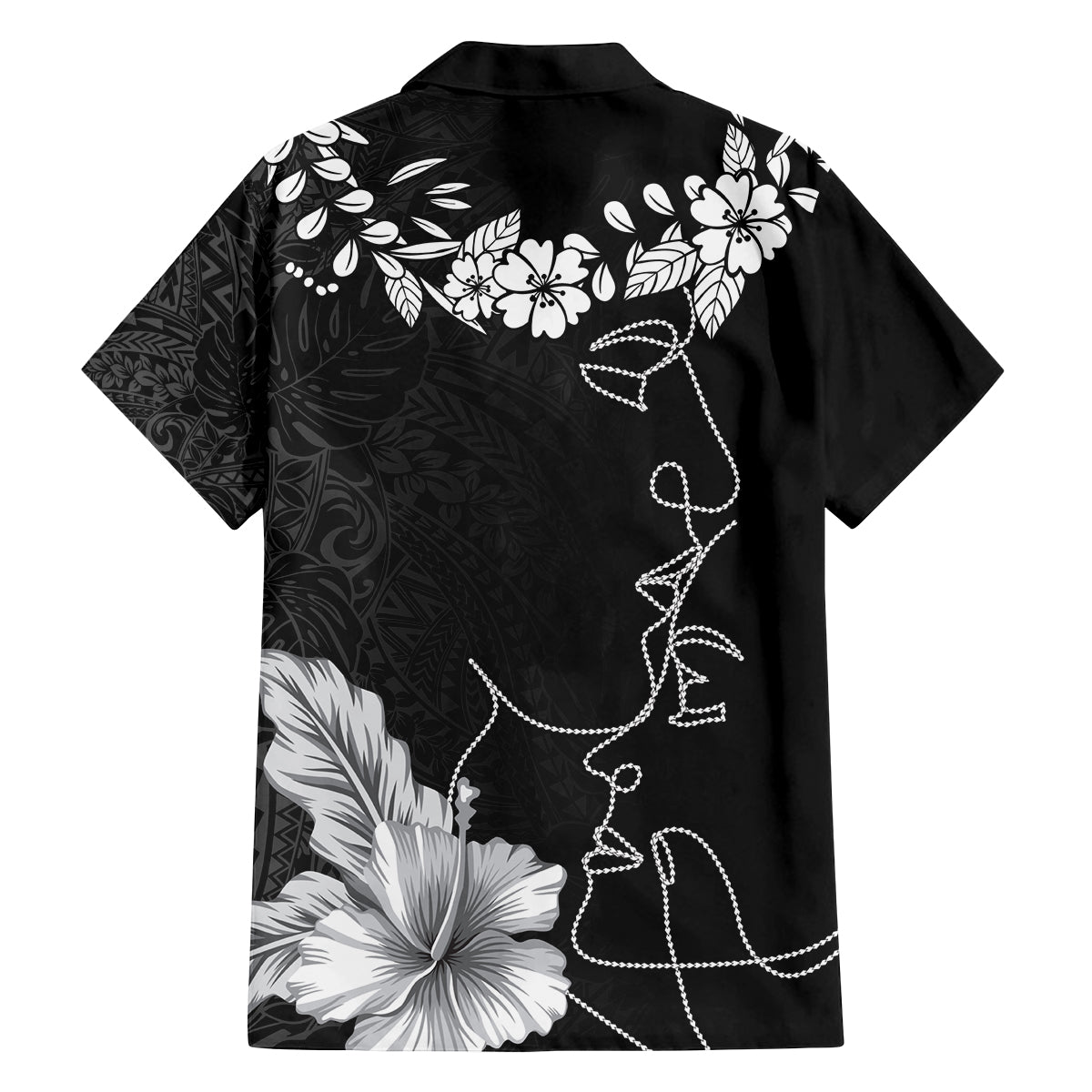 Hawaii Valentine Day Family Matching Off Shoulder Maxi Dress and Hawaiian Shirt Polynesian Line Art Love Couple Hibiscus Tribal Pattern LT03 - Polynesian Pride