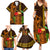 Hawaii Tiki Mask Cocktail Family Matching Summer Maxi Dress and Hawaiian Shirt Kakau Tattoo LT03 - Polynesian Pride