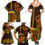 Hawaii Tiki Mask Cocktail Family Matching Summer Maxi Dress and Hawaiian Shirt Kakau Tattoo LT03 - Polynesian Pride