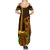 Hawaii Tiki Mask Cocktail Family Matching Summer Maxi Dress and Hawaiian Shirt Kakau Tattoo LT03 - Polynesian Pride