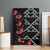 Hawaiian White Kakau Art Tattoo-Ohia Lehua and Taro Leaves Canvas Wall Art