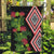 Aotearoa Tukutuku Motif Garden Flag Pohutukawa and Fern Leaves