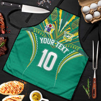 Custom Cook Islands Rugby Apron Tatau Art Sport Style Green Color LT03 Green - Polynesian Pride