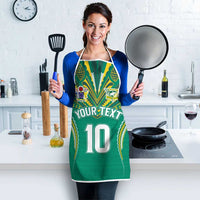 Custom Cook Islands Rugby Apron Tatau Art Sport Style Green Color LT03 - Polynesian Pride