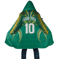 Custom Cook Islands Rugby Cloak Tatau Art Sport Style Green Color LT03 Unisex Green - Polynesian Pride
