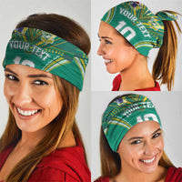 Custom Cook Islands Rugby Neck Gaiter Tatau Art Sport Style Green Color