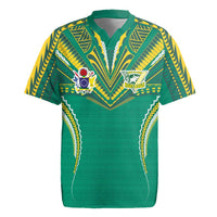 Custom Cook Islands Rugby Rugby Jersey Tatau Art Sport Style Green Color LT03 Green - Polynesian Pride