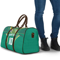 Custom Cook Islands Rugby Travel Bag Tatau Art Sport Style Green Color LT03 - Polynesian Pride