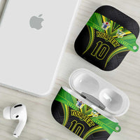 Custom Cook Islands Rugby AirPods Case Tatau Art Sport Style Black Color