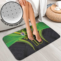 Custom Cook Islands Rugby Bathroom Set Tatau Art Sport Style Black Color LT03 - Polynesian Pride
