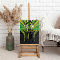 Custom Cook Islands Rugby Canvas Wall Art Tatau Art Sport Style Black Color LT03 - Polynesian Pride