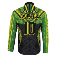 Custom Cook Islands Rugby Family Matching Summer Maxi Dress and Hawaiian Shirt Tatau Art Sport Style Black Color
