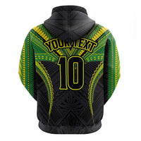 Custom Cook Islands Rugby Hoodie Tatau Art Sport Style Black Color LT03 - Polynesian Pride