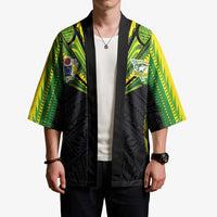 Custom Cook Islands Rugby Kimono Tatau Art Sport Style Black Color LT03 - Polynesian Pride