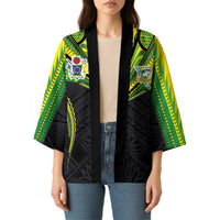 Custom Cook Islands Rugby Kimono Tatau Art Sport Style Black Color LT03 - Polynesian Pride