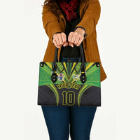 Custom Cook Islands Rugby Leather Bag Tatau Art Sport Style Black Color LT03 - Polynesian Pride