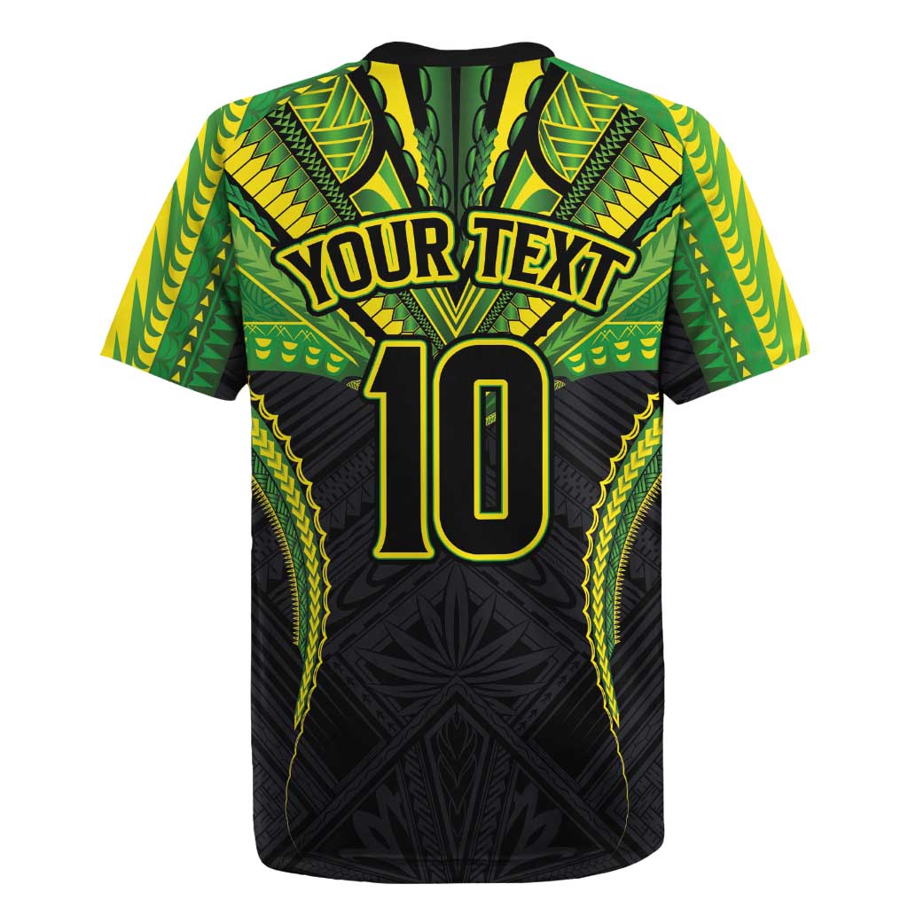 Custom Cook Islands Rugby Rugby Jersey Tatau Art Sport Style Black Color LT03 - Polynesian Pride