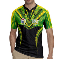 Custom Cook Islands Rugby Rugby Jersey Tatau Art Sport Style Black Color LT03 - Polynesian Pride