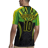 Custom Cook Islands Rugby Rugby Jersey Tatau Art Sport Style Black Color LT03 - Polynesian Pride