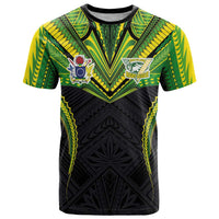 Custom Cook Islands Rugby T Shirt Tatau Art Sport Style Black Color LT03 Black - Polynesian Pride