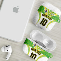 Custom Cook Islands Rugby AirPods Case Tatau Art Sport Style White Color LT03 - Polynesian Pride