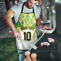 Custom Cook Islands Rugby Apron Tatau Art Sport Style White Color LT03 - Polynesian Pride