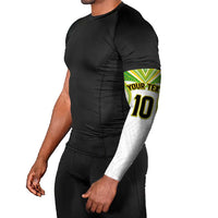 Custom Cook Islands Rugby Arm Sleeves Tatau Art Sport Style White Color LT03 - Polynesian Pride