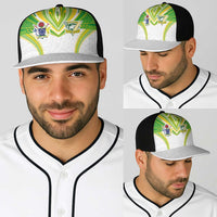 Cook Islands Rugby Baseball Net Cap Tatau Art Sport Style White Color LT03 - Polynesian Pride